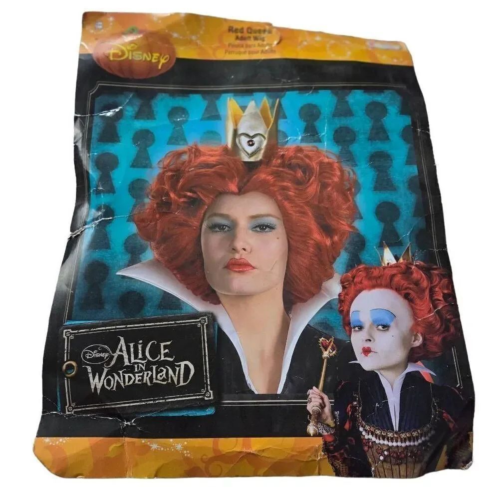 Alice in Wonderland costume red wig
